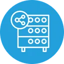 Free Base De Datos Hosting Servidor Icono