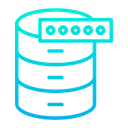 Free Base De Datos Contrasena De Base De Datos Seguridad De Base De Datos Icono