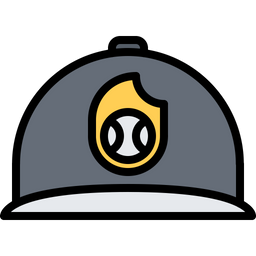 Baseball Catcher Torso Icon - Download in Colored Outline Style