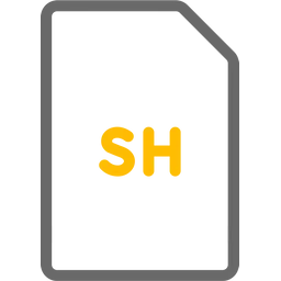 Free Bash Shell Script Icon - Download in Dual Tone Style