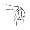 Free White Line Dribbling Basket Ball Illustration Basket Ball Sport Icon