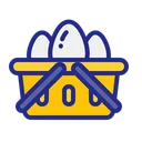 Free Basket Eggs Tray Icon