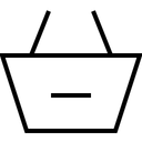 Free Basket Minus Ecommerce Icon