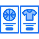 Free Basketball Brochure Shop T Icon