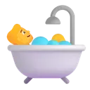 Free Taking Bath Color Icon