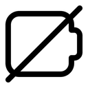 Free Battery Disabled Icon
