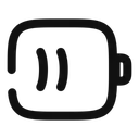 Free Battery half  Icon