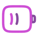Free Battery half  Icon