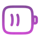 Free Battery half  Icon