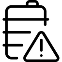 Free Battery warning alert  Icon