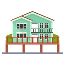 Free Beach House Home Homestead Icon