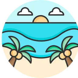 Free Beach  Icon