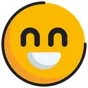 Free Emoticon Emoji Beaming Icon