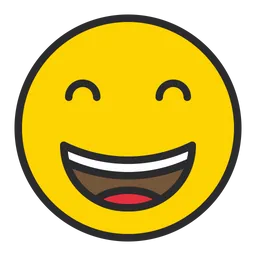 Free Beaming Face With Smiling Eyes Emoji Icon