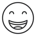 Free Artboard Beaming Face With Smiling Eyes Happy Icon