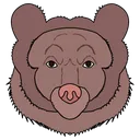 Free Bear Face  Icon