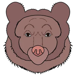 Free Bear Face  Icon