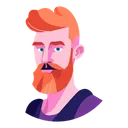 Free Beard Portrait Handsome 아이콘