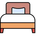 Free Bed Single Bedroom Icon