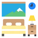 Free Bedroom Bed Hotel Icon
