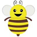 Free Cartoon Bee Honey Bee Bumblebee Icon