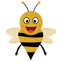 Free Cartoon Bee Honey Bee Bumblebee Icon