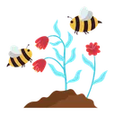 Free Bee Bee On Flower Honey Symbol