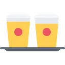 Free Beer Glass Tray  Icon