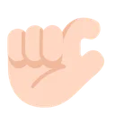 Free Mao Plana Leve Ícone