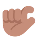 Free Mao Plana Media Ícone
