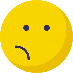 Free Bemused Face Emoji Icon