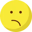Free Bemused Face Emoticons Smiley Icône