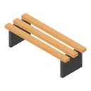 Free Bench Park Bench Outdoor Furniture Icon