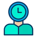 Free Zeitmanagement Benutzerproduktivitat Uhr Icon