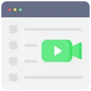 Free Beobachtungsliste Video Beobachtungsliste Videoliste Symbol