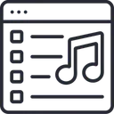 Free Beobachtungsliste Musik Beobachtungsliste Musikliste Symbol