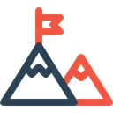 Free Berg Seite Aussicht Symbol