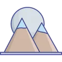 Free Bergstation Hugel Landschaft Symbol