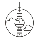 Free Berlin City Building Icon