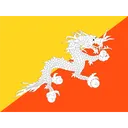 Free Bhutan Flagge Land Symbol