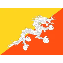 Free Bhutan Flag Symbol