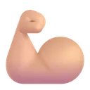 Free Biceps Color Medium Light Icon