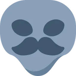 Free Bigote Emoji Icono