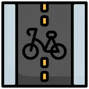 Free Bike Lane  Symbol