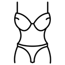 Free Bikini Bra Swimsuit Icon