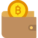 Free Billetera Bitcoin Billetera Bitcoin Icono