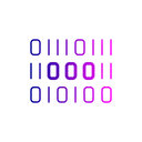Free Binary Digital Encryption Icon
