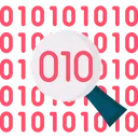 Free Binary Code Hacking Spam Alert Icon