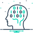 Free Binary Mind Hardware Chip Icon