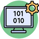 Free Coding Programming Binary Icon